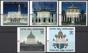 VATICANO, 2000 AUTOMATICI BASILICHE E STEMMA - SERIE DI 5V  €. 20.00 MNH** - Foto 1 di 1