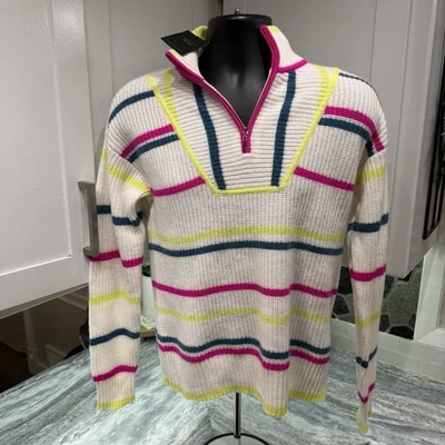 Suéter Pullover Charter Club Lujo Cachemira Pastel Rayas Talla Pequeña Nuevo con Etiquetas Foto 1 de 4