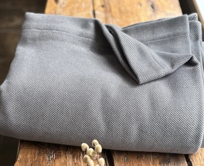 MATOUK Webster KING BLANKET Cotton Wool 116"x100"  ~ Charcoal ~ $599 - Image 1 of 4