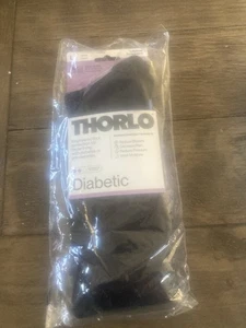 Thorlo Advanced Diabetes Crew-Socken für Herren Farbe schwarz Größe Large brandneu! - Bild 1 von 9