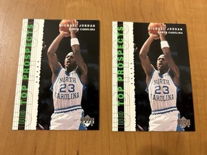 (2) 2003-04 Upper Deck UD Top Prospects - Carte Michael Jordan #1 - Foto 1 di 22