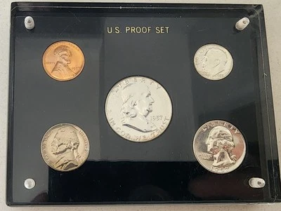 1957 US Proof Set In Nice Clear Plastic Holder. - Image 1 of 4