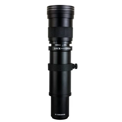 420-1600mm f/8.3 HD Telephoto Zoom Lens for Canon EOS 80D, 77D, 70D, 60D, 60D... - Image 1 of 4