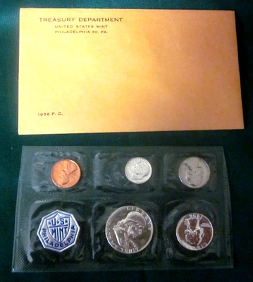 1956 Mint Silver Proof U.S.  w/OGP & Cello Sealed Coins. - Image 1 of 2