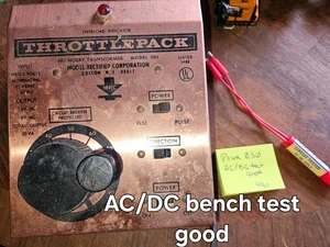 THROTTLE PACK TRANSFORMER, AC and DC TESTED GOOD, HO or N SCALE - Picture 1 of 1