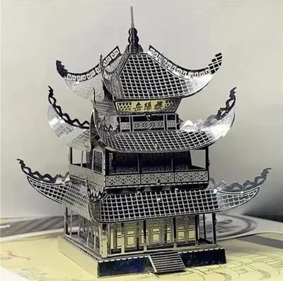 Yueyang Tower Kit modello puzzle in metallo 3D - Immagine 1 di 4