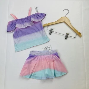 Kinder Place Baby Mädchen Batik Skorts & Bluse Set-Größe 12-18M - Bild 1 von 5