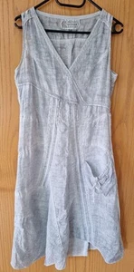 Hochwertiges Kleid S aus Boutique, 100 % Ramie in hellblau - Bild 1 von 8