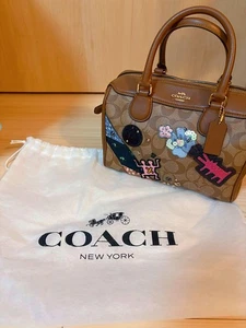 Brand New  COACH Keith Haring Collaboration 2way Shoulder Boston - Picture 1 of 8