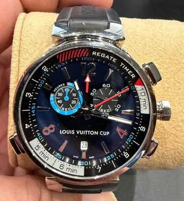 Reloj Pulsera Louis Vuitton Tambour Regatta Q102D Azul Foto 1 de 4