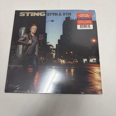 Sting - 57th & 9th [Blue Vinyl] Bent Corners New/Sealed Vinyl Record - Image 1 of 4