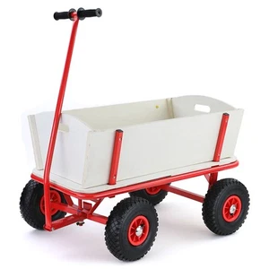 Bollerwagen Holz Handwagen Transportwagen Gartenwagen Transportkarre bis 150kg - Bild 1 von 6