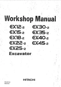 Hitachi EX30-2 EX35-2 EX40-2 EX45-2 Excavator Workshop Repair Service manual - Picture 1 of 9