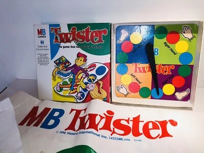Hasbro Twister Game Kids 1996 Vintage Family Bored Game Complete - Image 1 of 4