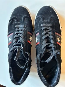 4 Black Suede Trainers With Star And Stud Embellishment By Ash - Picture 1 of 7
