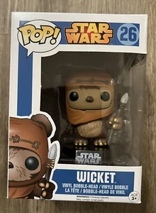 WICKET (Warrick) 26 Star Wars Funko Pop Vaulted Blue Box Ewok Return Of The Jedi - Picture 1 of 9