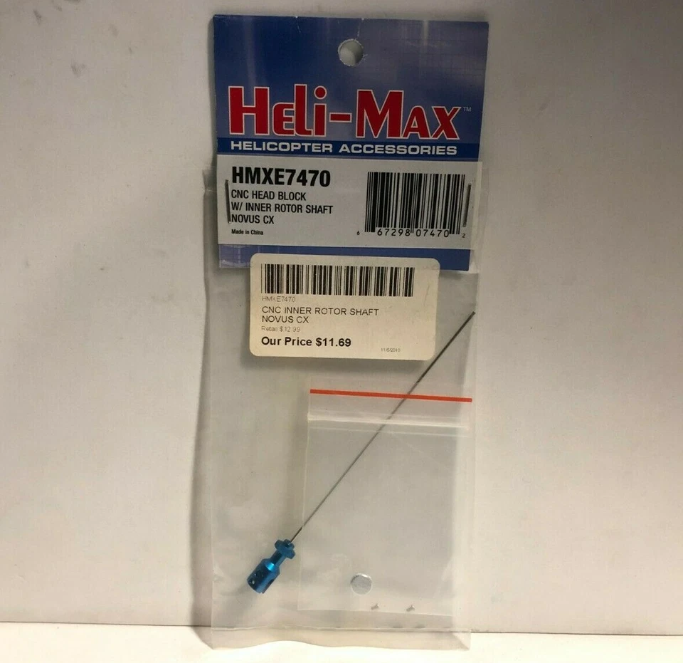 Heli-Max HMXE7470 CNC Head Block w/ Inner Rotor Shaft for NOVUS CX Helicopter RC - Image 1 of 1