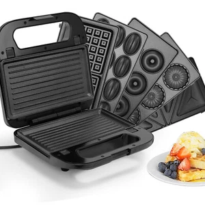 SUPERLEX Multifunktion Sandwichtoaster 6-Typen Set Toaster Waffeleisen Grill - Bild 1 von 14
