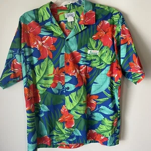 Vintage Surf Line Hawaii Original Jams World Mens Hawaiian Button Down Shirt XL - Picture 1 of 9