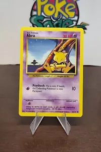 Base Set Unlimited Abra RARE INK ERROR SEE PICS WOTC 43/102 LP - Picture 1 of 3