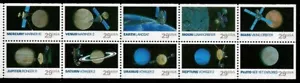 USA 1991 SC#2568-77 WELTRAUMFORSCHUNG BRIEFMARKE GEFALTET BKLT SCHEIBE MIT 10 POSTFRISCH - Bild 1 von 1