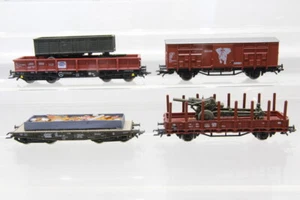 H0 Piko Roco DB Rungenwagen ged. Güterwagen Niederbordw. DC Konvolut N41 - Bild 1 von 4