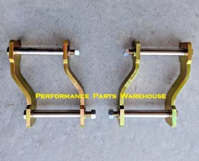 67-76 MOPAR A-BODY OFFSET REAR LEAF SPRING SHACKLES - Image 1 of 2