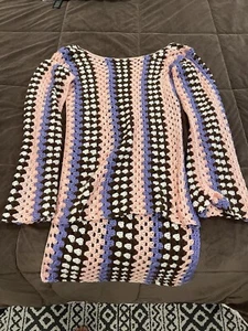 Crochet Dress Handmade Taylor Swift Inspired Dress Boho Retro - Picture 1 of 3