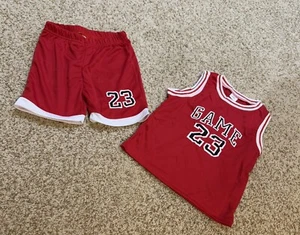 Boys 2 Piece Outfit Sleeveless Top And Shorts Size 4-5 Years  - Picture 1 of 12