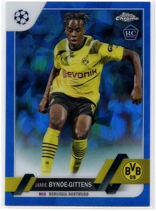 2022-23 Topps Chrom UEFA Saphir Jamie Bynoe-Gittens 43 Rookie RC Dortmund BVB - Bild 1 von 2