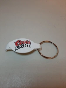 Vintage Deadstock Coors Light bottle opener - key chain - key ring - white Color - Picture 1 of 2