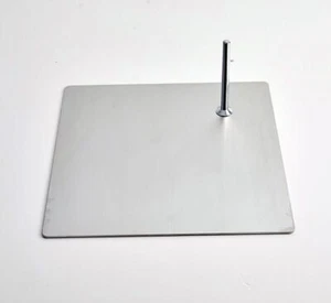 Metallplatte für Schaufensterpuppen F39 Eurotondisplay Silber Edelstahl Metall - Bild 1 von 9