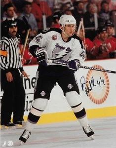 Signed Roman Hamrlik Tampa Bay Lightning Autographed 8x10 Photo #1 Original - Picture 1 of 2