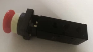 Drucktaster rot groß , 5/2 Wege Pneumatikventil MV522PBR - Picture 1 of 4