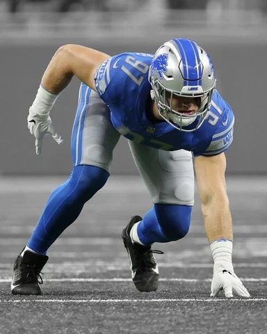 Detroit Lions AIDAN HUTCHINSON Glossy 8x10 Photo Spotlight Print Football Poster Cover