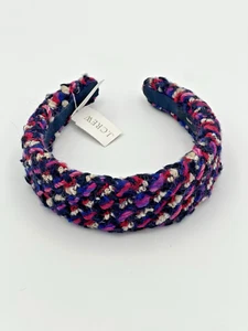NUEVO CON ETIQUETAS J Crew Diadema Confeti Púrpura Azul Marino Rosa Berry Tweed - Imagen 1 de 5