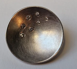 BASTIAN INVERUN 925 Silber Designer Anhänger Night Sky mit 7 Brillanten Diamant - Bild 1 von 5