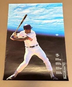 Olympic Poster Barcelona 1992 (70 cm x 50cm) Baseball promoting - Picture 1 of 2
