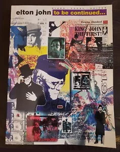 ELTON JOHN to be continued... Songbook for Piano Vocal and Guitar, '91 Very Good - Imagen 1 de 6