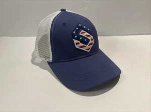 ScentLok Blue and White Stars & Stripes Trucker Baseball Hat Adjustable New - Picture 1 of 16