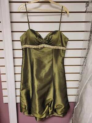 Cassandra Stone Dress, #4001, Size 12, Olive - Image 1 of 4