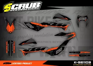 KTM Dekor SMC-R 690 2012 2013 2014 2015 2016 2017 2018 Supermoto SCRUB Aufkleber - Bild 1 von 12