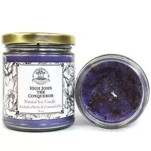 High John the Conqueror Soy Spell Candle Power Luck Money Wiccan Pagan Hoodoo - Picture 1 of 1
