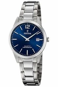 Festina Uhr Damenuhr Edelstahl Datum silber F20509/3 - Bild 1 von 1