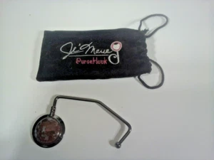 Je' Marie Purse Hook w/Pouch Magnetic Swivel Hanger Chic Practical - Picture 1 of 3