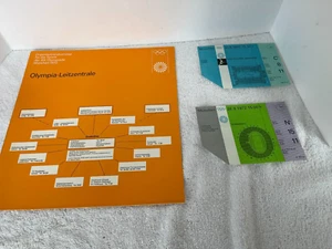 Seltene Olympia Tickets 1972 München & Deutsches Organisationskomitee ausklappbar!! - Bild 1 von 4