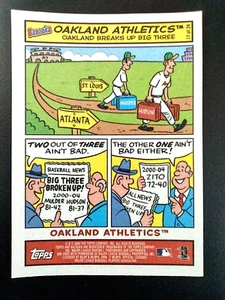 2006 Topps Bazooka Comics #17 Oakland Athletics Big Three Broken Up - Picture 1 of 4