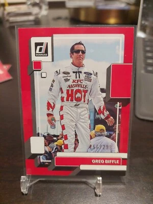 2023 Panini Donruss Racing Greg Biffle /299 Red Border Parallel - Image 1 of 2