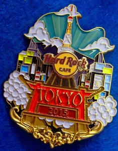TOKYO ICON CITY SERIES 2015 CITY DOWNTOWN TOWER MT FUJI Hard Rock Cafe PIN LE - Picture 1 of 1
