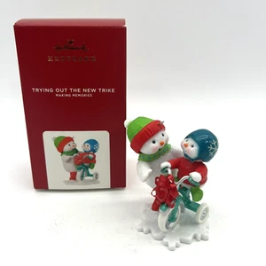 Hallmark Keepsake 2020 MAKING MEMORIES Trying Out the New Trike Holiday Ornament - Picture 1 of 3